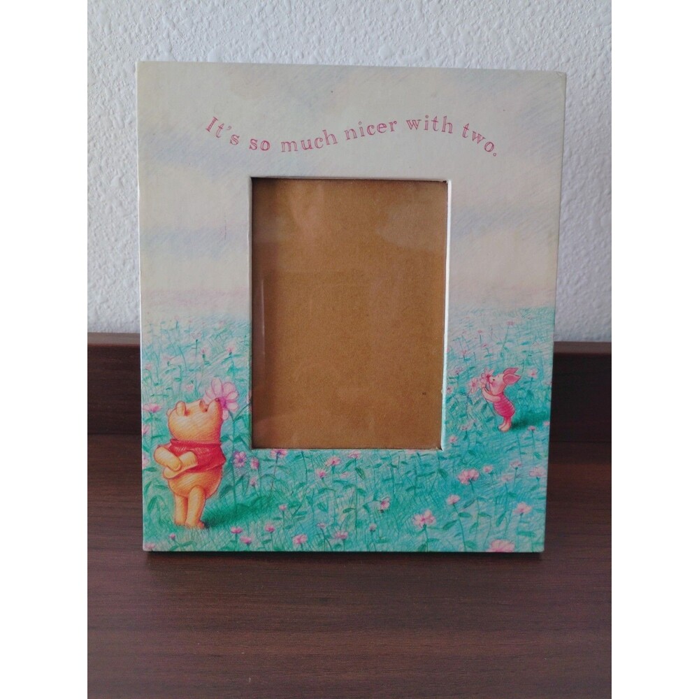 Disney Simply Pooh "It's So Much Nicer With Two" Photo Frame Pooh & Piglet